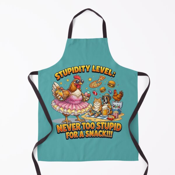 Item preview, Stupidity Level: Never Too Stupid For A Snack! designed and sold by infinitearte.