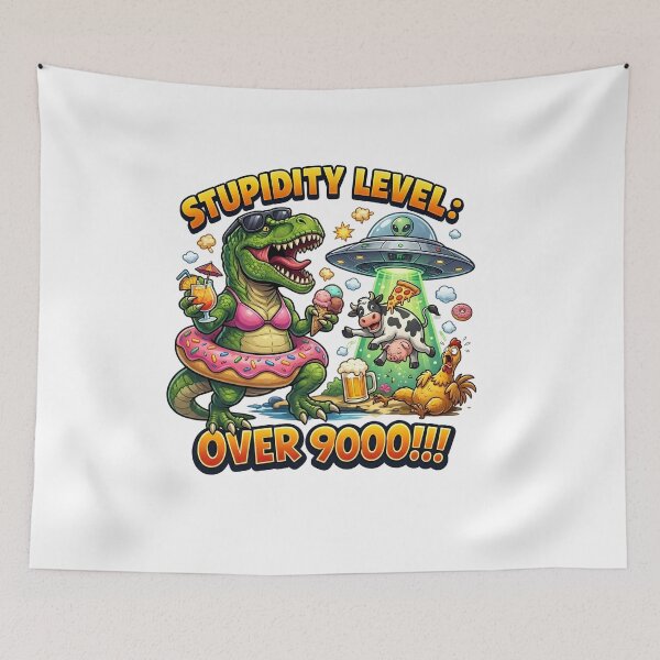 Item preview, Stupidity Level Over 9000: The Ultimate Galactic Party designed and sold by infinitearte.