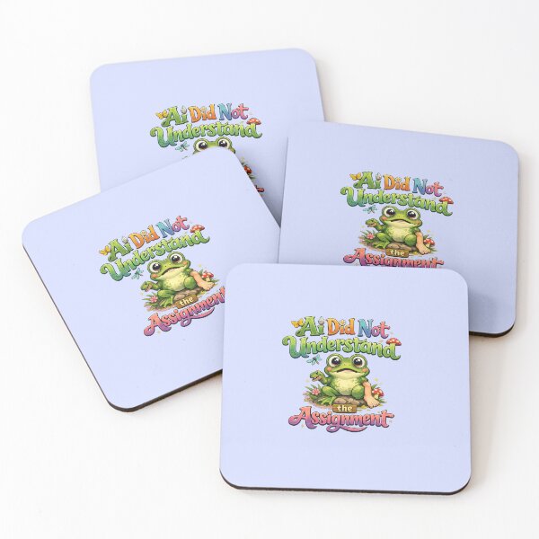 Item preview, AI Did Not Understand the Assignment Funny Frog designed and sold by My Dream Nook.