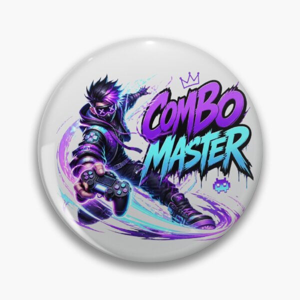 Item preview, COMBO MASTER Gaming Sticker | Neon Esports Streetwear Graphic Design designed and sold by Stylestickers55.