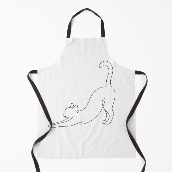 Item preview, Stretching Yoga Cat One Line Art Minimalist Aesthetic designed and sold by Broken143.