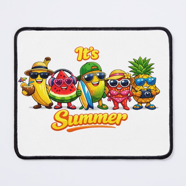 Item preview, It's Summer Cute Fruit Squad T-Shirt | Funny Banana Watermelon Pineapple Beach Vacation Cartoon Design designed and sold by designbyuzi.
