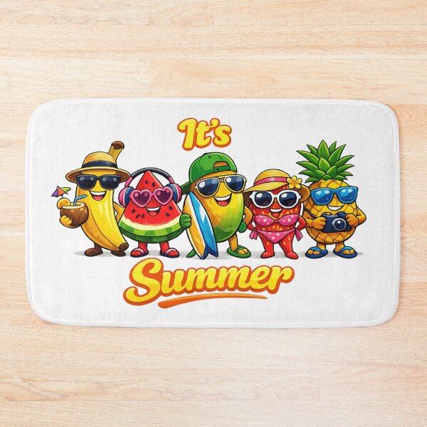 Item preview, It's Summer Cute Fruit Squad T-Shirt | Funny Banana Watermelon Pineapple Beach Vacation Cartoon Design designed and sold by designbyuzi.