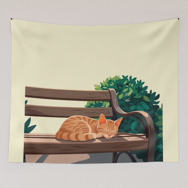 Item preview, Cat sleeping in the square designed and sold by NorthNook.