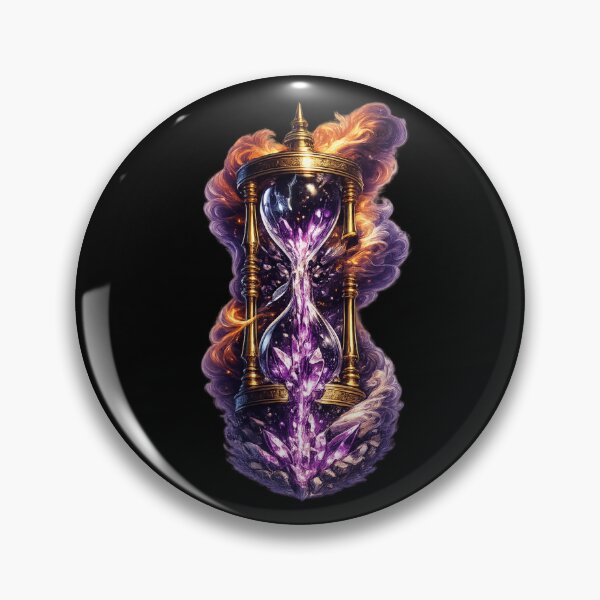 Item preview, Crystal Hourglass - Gold Steampunk Fantasy Art Design designed and sold by ArtoryWorks.