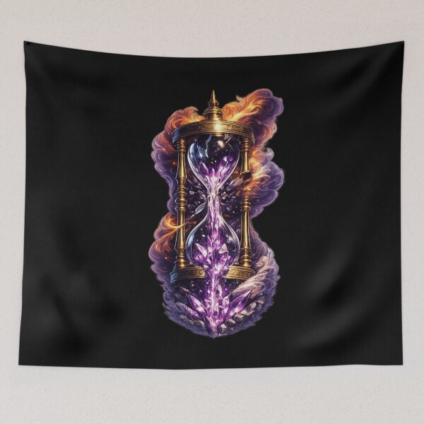 Item preview, Crystal Hourglass - Gold Steampunk Fantasy Art Design designed and sold by ArtoryWorks.