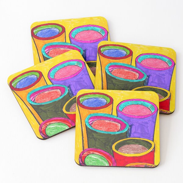 Item preview, Abstract Liquid Cylinders designed and sold by Haxson37art.