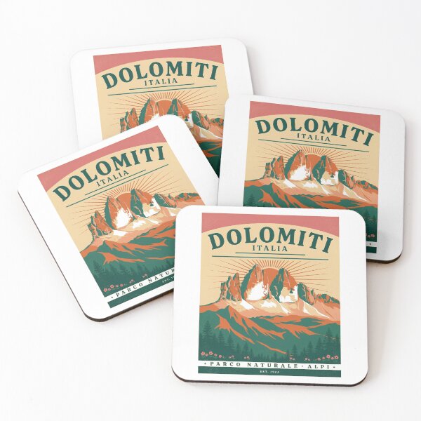 Item preview, Dolomiti Italia Vintage Travel Poster Mountain T-Shirt designed and sold by velorea.