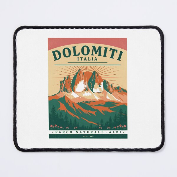 Item preview, Dolomiti Italia Vintage Travel Poster Mountain T-Shirt designed and sold by velorea.