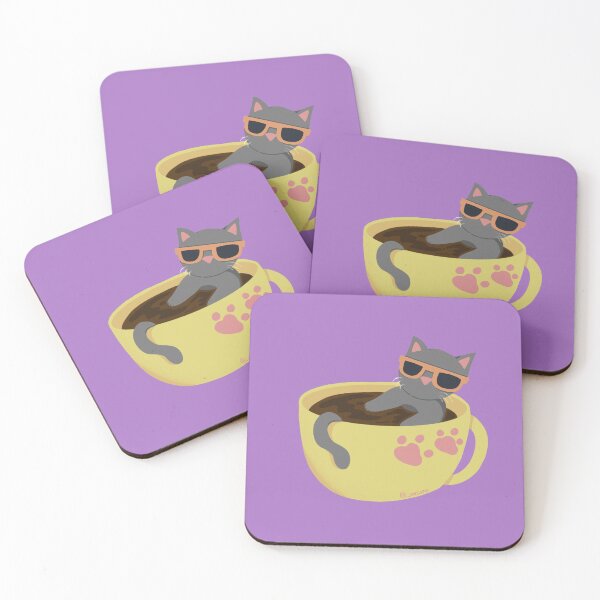 Item preview, Gray cat in a coffee cup designed and sold by Spie-arts.