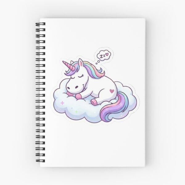 Item preview, Sleeping Rainbow Unicorn Magic Cloud Cute Kawaii Fantasy Design designed and sold by devstation.