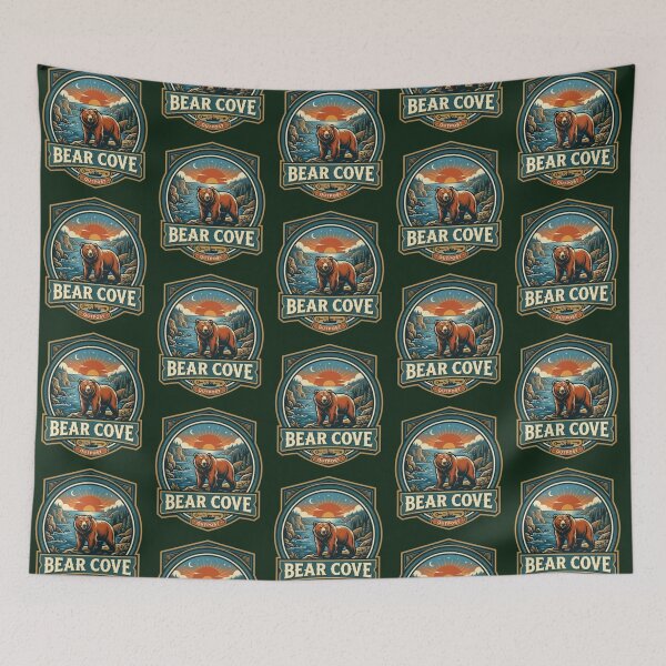 Item preview, Bear Cove – Wilderness Adventure Art  designed and sold by Dogandesighn.