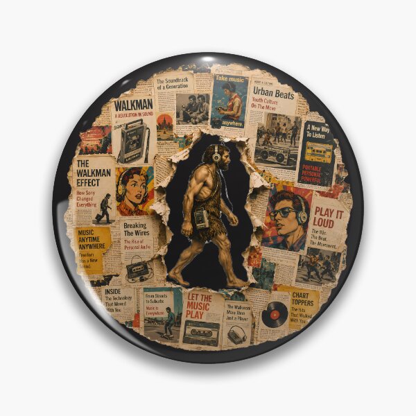 Item preview, Vintage Walkman First Listener Collage designed and sold by NucciCollective.