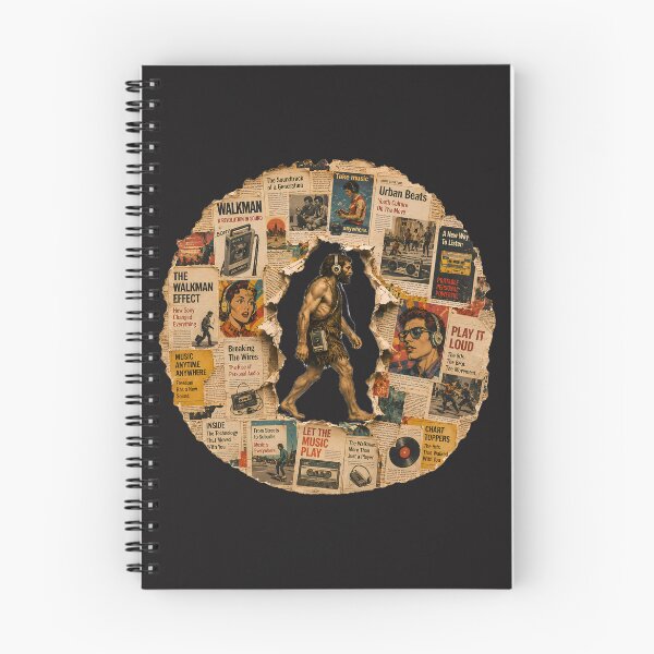 Item preview, Vintage Walkman First Listener Collage designed and sold by NucciCollective.