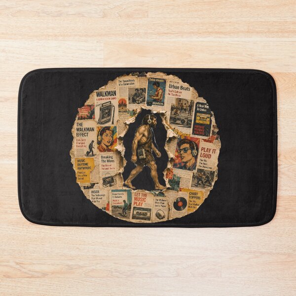 Item preview, Vintage Walkman First Listener Collage designed and sold by NucciCollective.