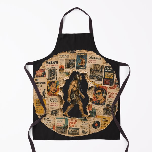 Item preview, Vintage Walkman First Listener Collage designed and sold by NucciCollective.