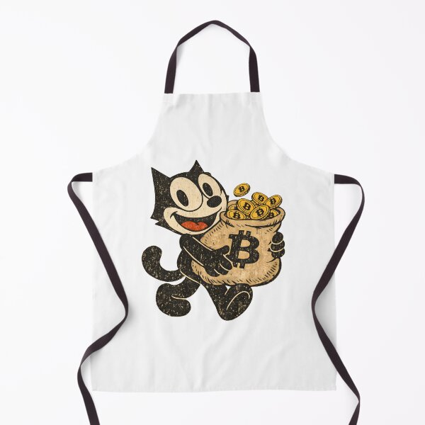 Item preview, VINTAGE FELIX CAT WITH A BAG FULL OF BITCOIN designed and sold by infinitearte.
