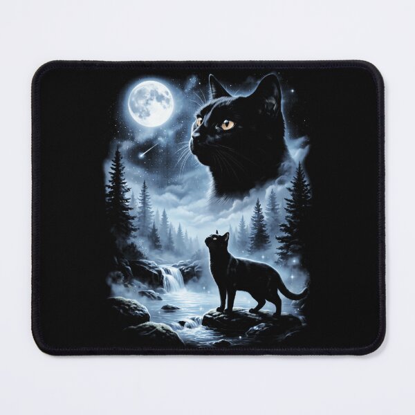Item preview, Black Cat Howling At Moon 9039S Retro designed and sold by Arens ★★★★★.