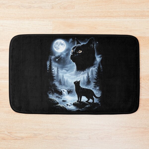 Item preview, Black Cat Howling At Moon 9039S Retro designed and sold by Arens ★★★★★.