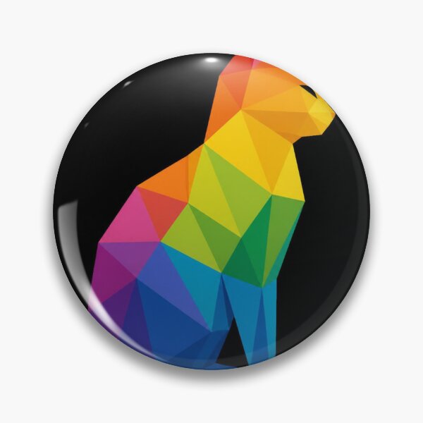 Item preview, Colorful Geometric Cat Rainbow Low Poly Design designed and sold by Broken143.