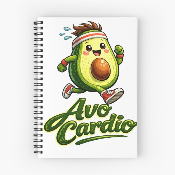 Item preview, Avo Cardio Funny Avocado Running Workout Sticker | Cute Gym Pun Fitness Lover Gift | Healthy Lifestyle Cartoon designed and sold by designbyuzi.