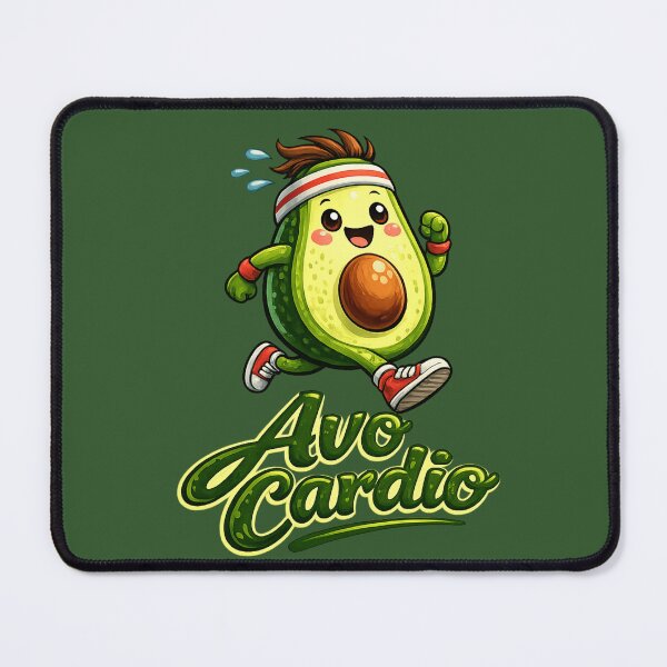 Item preview, Avo Cardio Funny Avocado Running Workout Sticker | Cute Gym Pun Fitness Lover Gift | Healthy Lifestyle Cartoon designed and sold by designbyuzi.