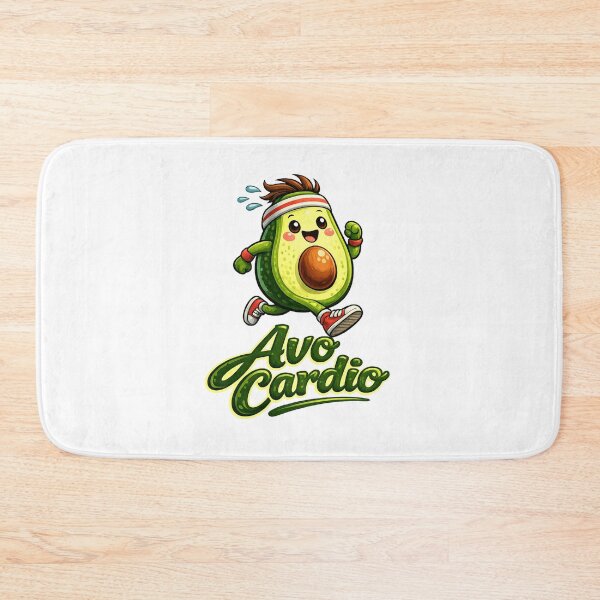 Item preview, Avo Cardio Funny Avocado Running Workout Sticker | Cute Gym Pun Fitness Lover Gift | Healthy Lifestyle Cartoon designed and sold by designbyuzi.