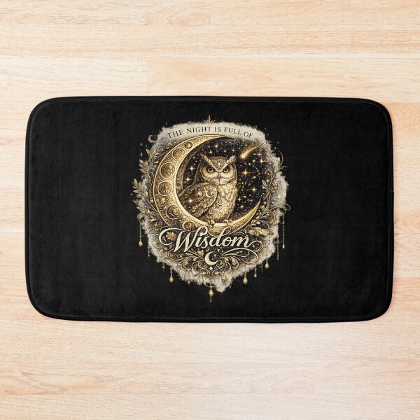 Item preview, The Night Is Full of Wisdom | Celestial Owl Moon Art designed and sold by 'VARI'.