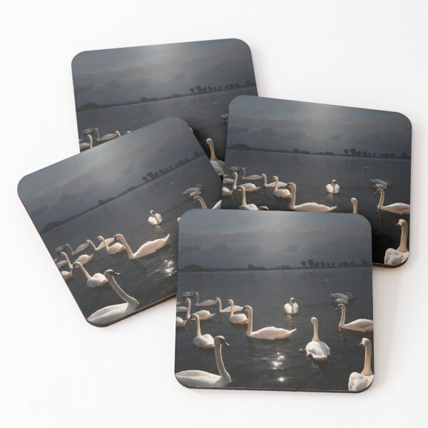 Item preview, Golden Light on Graceful Swans designed and sold by DiaSinama.