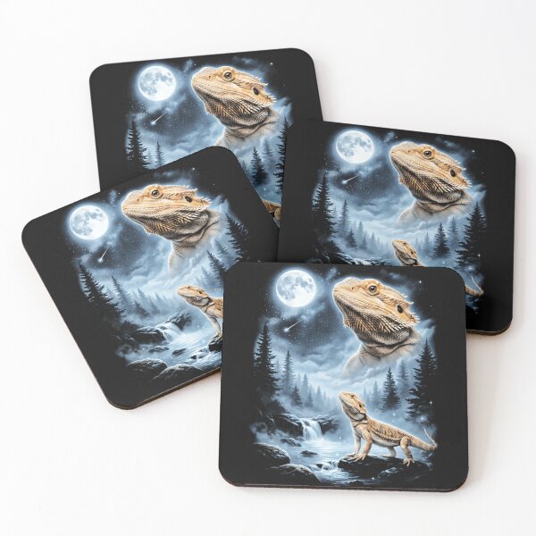 Item preview, Bearded Dragon Howling At Moon 90'S Retro Lizard designed and sold by Arens ★★★★★.