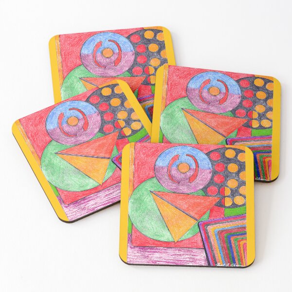 Item preview, Vibrant Abstract Totem designed and sold by Haxson37art.