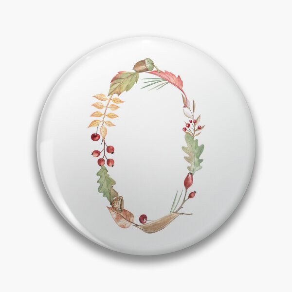 Item preview, Autumn Botanical Letter O Monogram designed and sold by Flowersforbear.