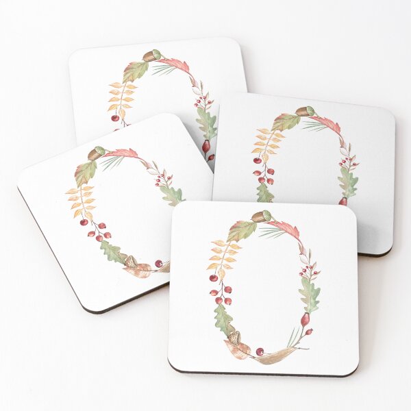 Item preview, Autumn Botanical Letter O Monogram designed and sold by Flowersforbear.