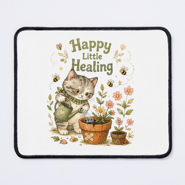 Item preview, Happy Little Healing | Watering Flowers Self-Care designed and sold by Spark Cottage.