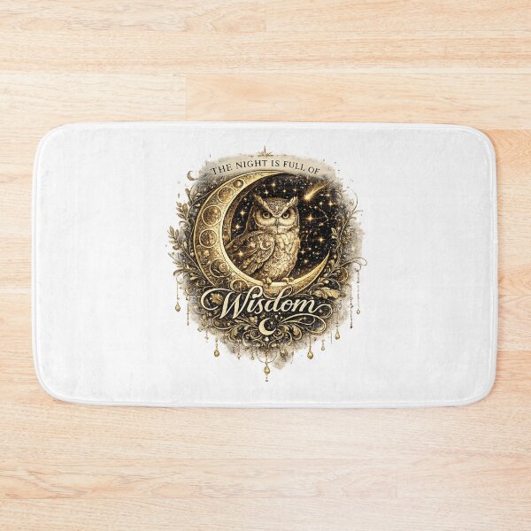 Item preview, The Night Is Full of Wisdom | Celestial Owl Moon Art designed and sold by 'VARI'.
