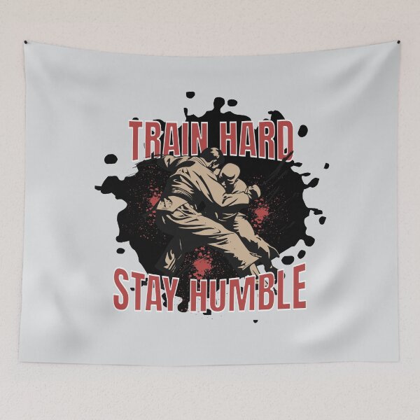 Item preview, Train Hard Stay Humble Martial Arts Motivation Grappling Training Design designed and sold by Sachie's Studio.