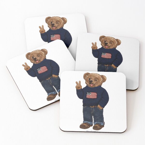 Item preview, Cute Preppy American Teddy Bear designed and sold by BUABUABUA.