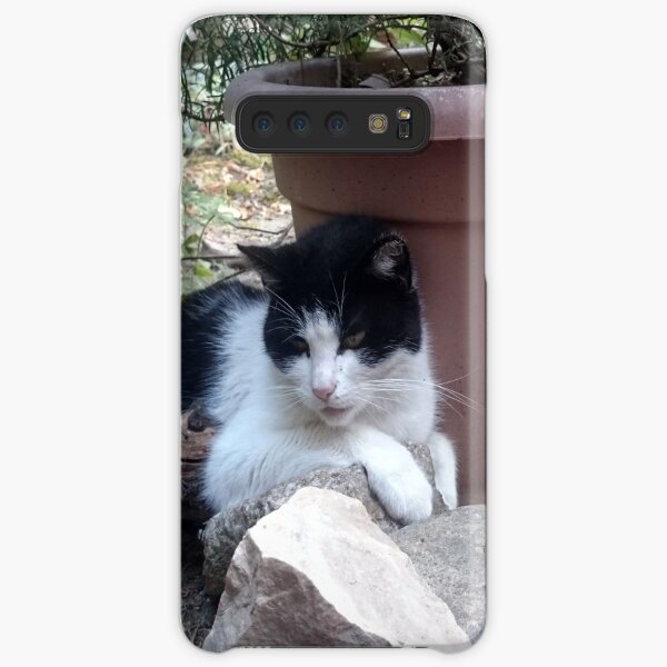 Katze Kitti im Garten Samsung Galaxy Leichte Hülle