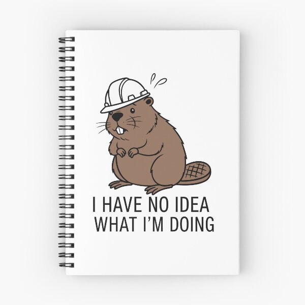 Item preview, Funny Beaver Hard Hat - I Have No Idea What I'm Doing designed and sold by Amir Faysal.
