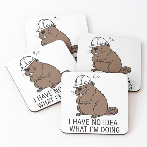 Item preview, Funny Beaver Hard Hat - I Have No Idea What I'm Doing designed and sold by Amir Faysal.