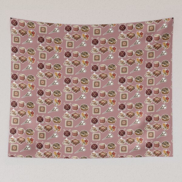 Item preview, Knitting Cozy Stickers designed and sold by Whimsical Cottagecore Art.