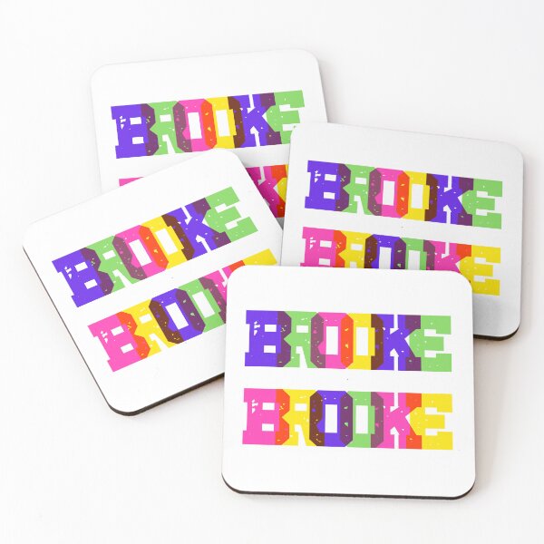 Item preview, BROOKE Name T-Shirt – Colorful Modern Typography Graphic Tee – Personalized Name Illustration – Fun Bold Text Shirt designed and sold by infinitearte.