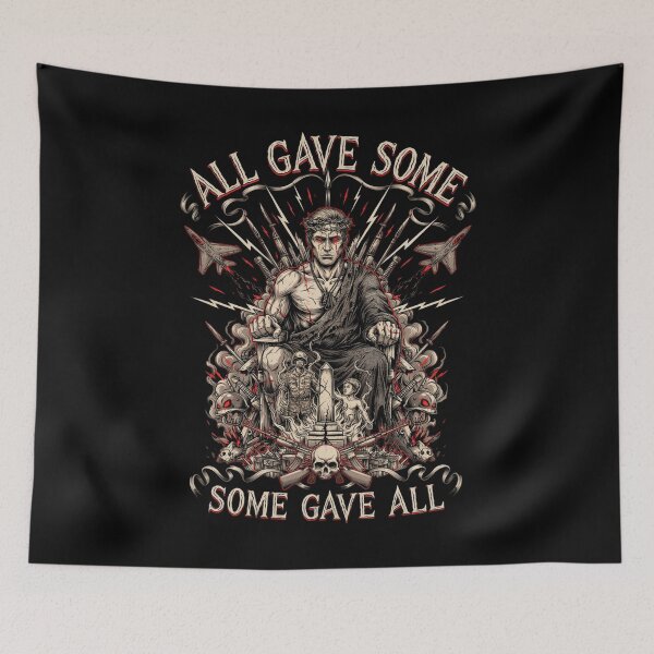 Item preview, All Gave Some Some Gave All Soldier Father Son Military Tribute v3 designed and sold by DarylWelsh2024.