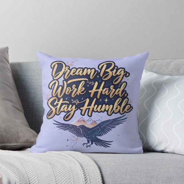 Item preview, Dream Big Work Hard Stay Humble Calligraphy Bird Illustration designed and sold by Exquisite Design Studio „Paculówka”.