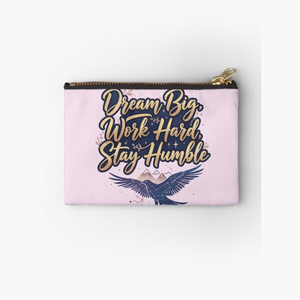 Item preview, Dream Big Work Hard Stay Humble Calligraphy Bird Illustration designed and sold by Exquisite Design Studio „Paculówka”.