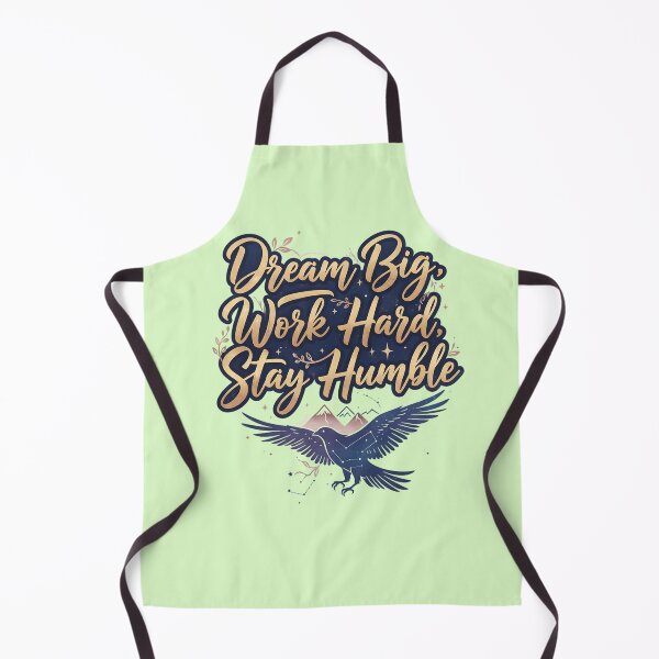 Item preview, Dream Big Work Hard Stay Humble Calligraphy Bird Illustration designed and sold by Exquisite Design Studio „Paculówka”.