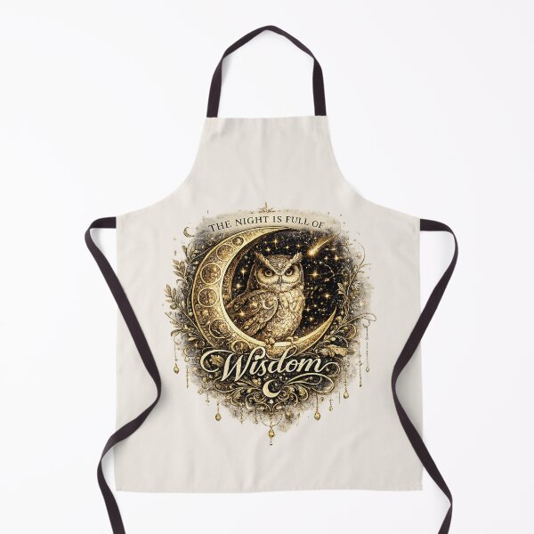 Item preview, The Night Is Full of Wisdom | Celestial Owl Moon Art designed and sold by 'VARI'.