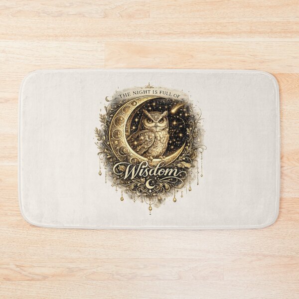 Item preview, The Night Is Full of Wisdom | Celestial Owl Moon Art designed and sold by 'VARI'.