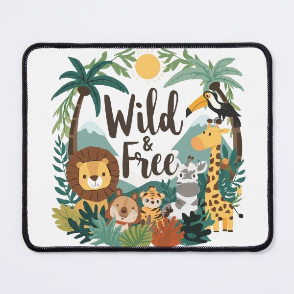 Item preview, "Wild & Free - Forest Animals Wilderness Vibes" designed and sold by Cartoon art with a purpose ❤️ Supporting Althea’s friends .