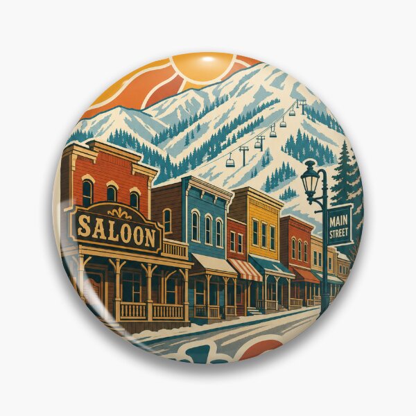 Item preview, Park City USA Travel Souvenir - Retro Illustration designed and sold by VisualArtsOasis.